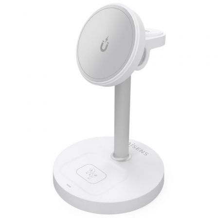 AISENS Cargador Inalámbrico 3 en 1 15W USB-C Blanco ASCH-15W3WC065-W
